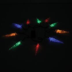 Elmark Karácsonyi LED jégcsap füzér 10db IP44 színes adapterrel (99CRL008RGB)