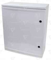 Tracon Műanyag elosztószekrény maszkos H×W×D=800×600×260mm, IP65, IK10, 1000V AC/DC, RAL7035 (TME806026M)