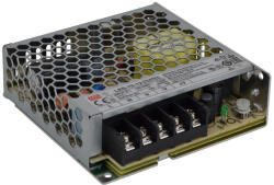 TRACON Fém házas LED meghajtó szalagokhoz, szabályozható DC kimenet 85-264 VAC / 12 VDC, 75 W, 0-6 A (LRS-75-12) - vilagitasok