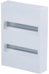 Tehnoplast Falon kívüli kiselosztó doboz, A sorozat, 24 modulos, ajtó nélkül, 2 soros, 250x353x70 mm, IP40 (THP-N24A)