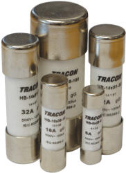 Tracon Hengeres biztosító gG 32A, 500VAC, 100kA, 14x51 (HB-14X51-32)