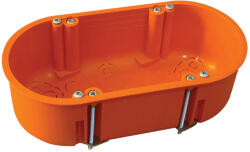 Tracon Gipszkarton doboz, dupla, fedél nélkül, narancssárga 140×65×45mm (GD71D) - vilagitasok