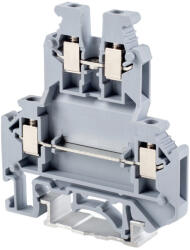 Tracon Emeletes ipari sorozatkapocs, csavaros, sínre, szürke 0, 2-2, 5mm2, 500VAC, 32A (TSKA2-5-2)