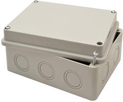 Tracon Elektronikai doboz, világos szürke, teli fedéllel 150×110×70mm, IP54 (MED15117) - vilagitasok