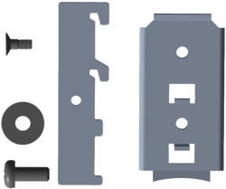 Tracon Rögzítő adapter kalapsínhez 00, EN 50022 DIN rail (Z-KETO-00_100-150MM)