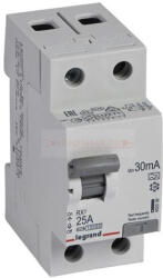 Legrand Áram-védőkapcsoló (Fi-relé) analóg 1P+N 25A 30mA A-típus 10kA RX3 LEGRAND (LEGR402036)