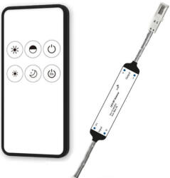 Isoled LED rádiós PWM Dimmer, MiniAMP csatlakozóval távirányítóval 12-24V DC 3A (ISO114466)