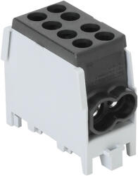 Tracon Főáramköri leágazó kapocs dupla, sínre szerelhető, fekete 2.5-25mm2 (FLECU-25-16-2F)