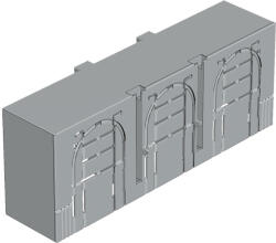Tracon Érintésvédelmi burkolat alsó/felső kábelbevezetéshez 3P 2, 3P, L=42 mm (AA-KETO-2-3)