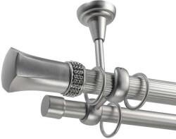 Pluto Galériakarnis - Dupla - 320 cm - Ezüst (PLUTO-ZIMTATA-SILVER-02-320)