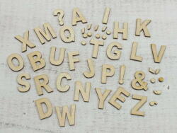 Natúr fa - ABC betűszett 3cm (3636)