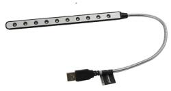 Esperanza USB notebook lámpa, 10 LED, SIRIUS EA148 (EA148)