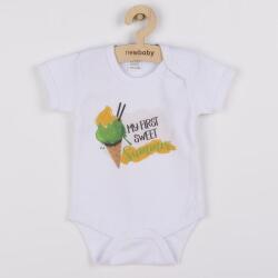 NEW BABY Body cu imprimeu New Baby MY FIRST SWEET Summer verde 56 (0-3m) (CAR-35269)