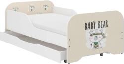  MIKI gyerekágy 160x80cm ajándék matraccal, ágyneműtartó nélkül - baby bear (pepita-775400)