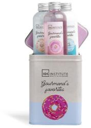 IDC Institute Set Cadou Femei IDC Institute Gourmand's Favorites, Gel de Dus 200 ml, Lotiune Corp 200 ml, Spuma Baie 200 ml (AQIDC000100)