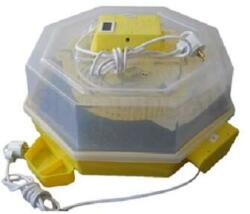 Keltetőgép C5-FHP-A - hatszögletű, műanyag, hőmérséklet kijelzővel, páramérővel, automata forgatómővel