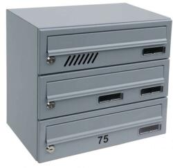  Moduláris Postaláda - 3db - RAL9005 Fekete (279-22250)
