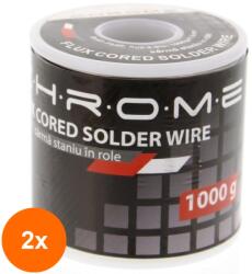 Chrome Set 2 x Fludor 1000 g, 1.6 mm Chrome (TIV-2xTIN-1000GR/1.6MM-CHR)