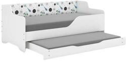  LILU gyerekágy laminált oldallal160x80cm matraccal és ágyazható ágyneműtartóval benne 140x70 cm matraccal - űrhajós