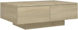 vidaXL Dohányzóasztal Sonoma Tölgy - 90x60 cm - 2 Fiók (804178)