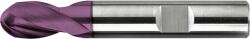 FORMAT Freza din Carbura cu Cap Sferic, Scurta, 2 Taisuri, Tip N, Vhm - Tiain, R 0.50 R 1 / 3, L 2 / 38 (FR.2413XX0100)