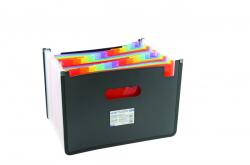 SPREE Organizer Extensibil din Plastic, A4, cu 24 Buzunare Colorate (KH-SP77800)