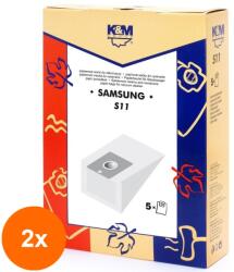 K&M Set 2 x Sac Aspirator, Model Universal, Hartie, 5 X Saci, K&M (TIV-2xDUSTBAG-X01-PAP-K&M)