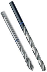 Volkel Set Twinbox Tarod HSS-E, Forma C/ 39 Grade Rsp, Banda Albastra, M 6 X 1.0, Filet 5, din 371 si Burghiu R 5 (VL.36493)