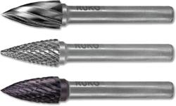 RUKO Freze Biax Forma G, Glont, Carbura de Wolfram (cb), 3.0 X 13.0 / 38.0 X 3.0 (RK.116049)