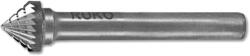 RUKO Freze Biax Forma K, Con 90°, Carbura de Wolfram (cb), 3.0 X 3.0 / 38.0 X 3.0 (RK.116227)