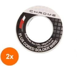 Chrome Set 2 x Fludor 100 g 0.5 mm Sn60 Pb40 (TIV-2xTIN-100GR/0.5MM-CHR)