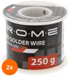 Chrome Set 2 x Fludor 250 g, 1.0 mm Sn60 Pb40 (TIV-2xTIN-250GR/1.0MM-CHR)