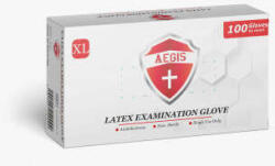 AEGIS Latex Vizsgálati Kesztyű - 100 db - XL (AH527)