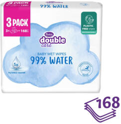 Violeta nedves törlőkendő 3 PACK - water care 99%-os víztartalommal (3x56 db)