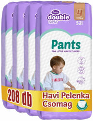 Violeta Double Care Pants bugyipelenka 4, 9-15 kg, HAVI PELENKACSOMAG 208 db + ajándék pelenkázó alátét