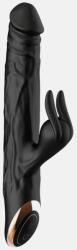 Guilty Toys Vibrator Midnight Rabbit, 10 Moduri Thrusting, 10 Moduri Vibratii, Silicon, USB, Negru, 24.5 cm, Guilty Toys, Glamour Vibrator