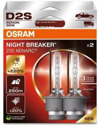 OSRAM D2S Xenarc Night Breaker 220 Xenon izzó DUO BOX 66240XN2-2HB