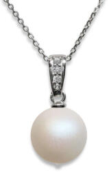 Swarovski - Gyöngyös Ezüst Nyaklánc - 8 mm (glam795)