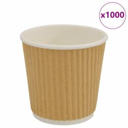 vidaXL 1000 db barna papír kávéscsészék 4oz 100ml (4102798)