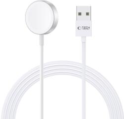 Apple Watch okosóra töltő - TECH-PROTECT ULTRABOOST MAGNETIC mágneses fehér (hagyományos) USB csatlakozóval - graffistore
