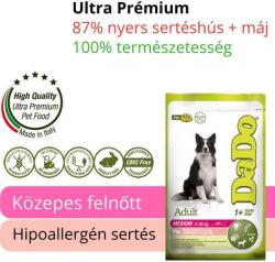 Medium Dado Hipoallergén Sertés-Máj Kutyatáp - Közepes Felnőtt - 24 kg (235669)