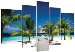  5 részes Tengerparti Vászonkép - 170x100 cm