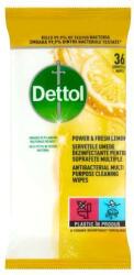 Dettol Power & Fresh univerzális felülettisztító Törlőkendő Citrom& Lime 36db (5997321783352)
