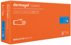 Mercator Medical Latex gumikesztyű púdermentes Dermagel coated kopolimeres 100db - L - Mercator Medical