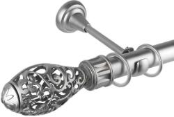  Elegáns Galéria Rúd - Fém - Ezüst - 400 cm (TOLEDO - S01-400)