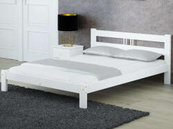 Komforttéka Nikola ágykeret fehér 160' + ajándék ágyrács - pepita