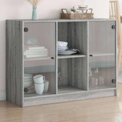 vidaXL Tálalószekrény - Fa - Szürke Sonoma - 102x37x75, 5 cm (3295876)