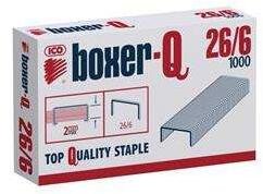 ICO Boxer-Q tűzőkapocs 26/6 1000 db/doboz (CPX-291412)