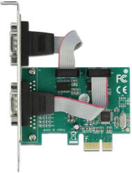 Delock PCI-E Bővítőkártya 2x Soros RS-232 port (90007)