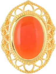  Karneol Gyűrű - Aranyozott Ezüst - 9.67 gramm